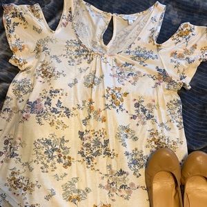 Lucky Brand open shoulder top size Small